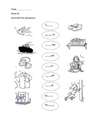 English worksheet: phonic sh