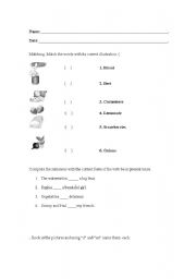 English Worksheet: Food practice
