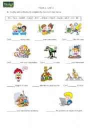 English Worksheet: IMPERATIVES