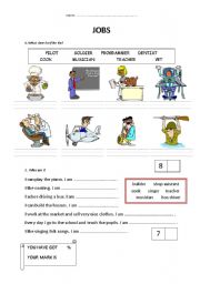 English Worksheet: Jobs