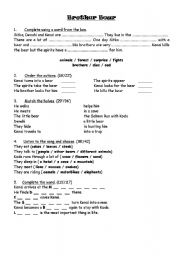 English Worksheet: Brother Bear