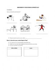 English Worksheet: School Sports Day
