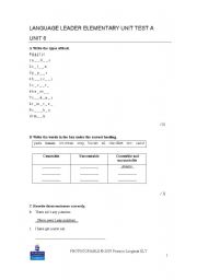 English Worksheet: worksheet