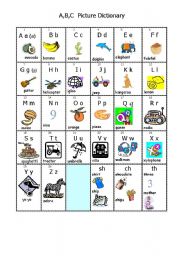 English Worksheet: abc