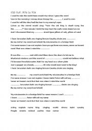 English worksheet: Coldplay Viva La Vida