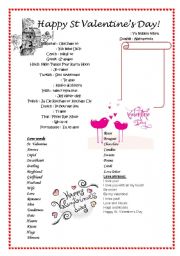 English Worksheet: Happy St Valentines Day