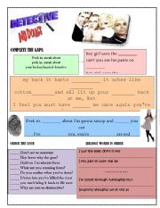 English Worksheet: Detective by No Doubt