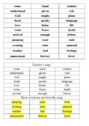 English Worksheet: Feel - Robbie Williams