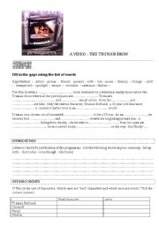 English Worksheet: The Truman Show 