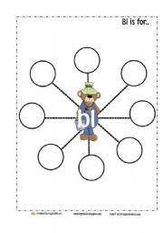 English Worksheet: Bl is for blooming - blends