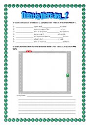 English Worksheet: There is/There are- 2