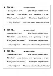 English Worksheet: Tag Questions Pair Work
