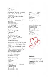 English Worksheet: 1234 lyric worksheet