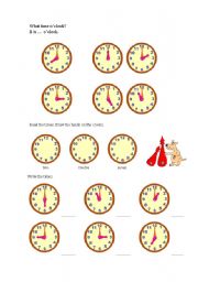 English Worksheet: Time