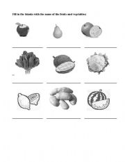 English Worksheet: Fruit - Part 2
