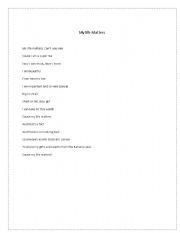 English Worksheet: my life matters