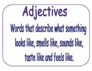 English Worksheet: adjective teaching poster