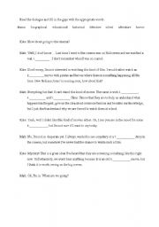 English worksheet: movie types - fill in the gaps