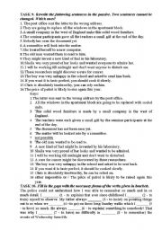 English Worksheet: Revision of the tenses