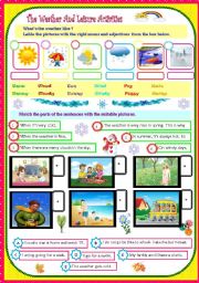 English Worksheet: weather