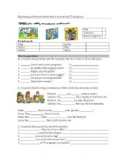 English worksheet: Music preferences