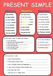 English Worksheet: Present simple 