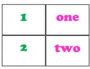 English Worksheet: Memory game with numbers