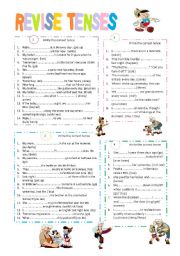 revise verb tenses ( A2)