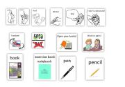 English Worksheet: Words for the first lesson