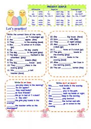 English Worksheet: Present Simple