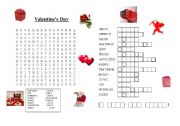 English worksheet: valentines day games