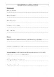 English Worksheet: Webquest worksheet on Arthur Conan Doyle, Agatha Christie and their characters