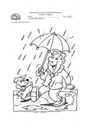 English Worksheet: weather