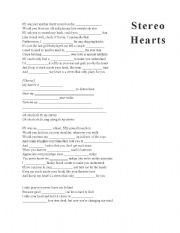 English worksheet: Stereo Hearts 