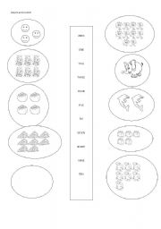 English worksheet: read match and colour part two