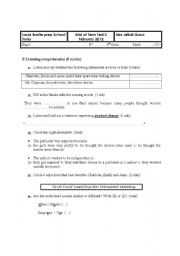 English Worksheet: Mid-of-Term Test2 February 2012
