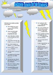 English Worksheet: Another, other or the other(s)