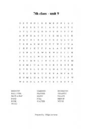 English Worksheet: vocabulary puzzle