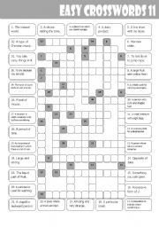 Easy Crosswords 11