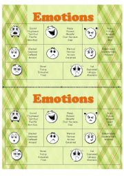 English Worksheet: Emotions and feelings