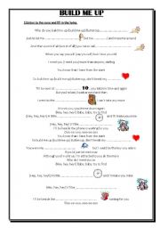 English Worksheet: BUILD ME UP