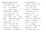 English Worksheet: worksheet for 6th grafe