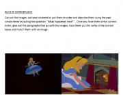 English Worksheet: Alice in Wonderland I