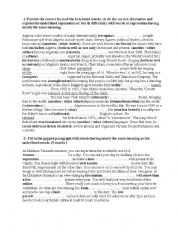 English Worksheet: remedial work 