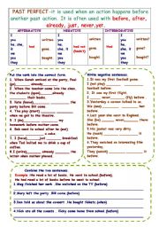 English Worksheet: Past Perfect