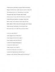 English Worksheet: listening section