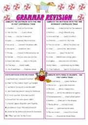 English Worksheet: GRAMMAR REVISION