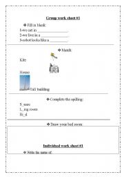 English Worksheet: 3rd grade