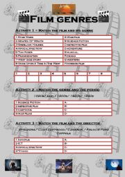 English Worksheet: cinema