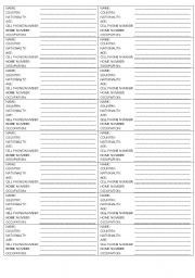 English Worksheet: COMMUNICATIVE ACTIVITY - ELEMENTARY 